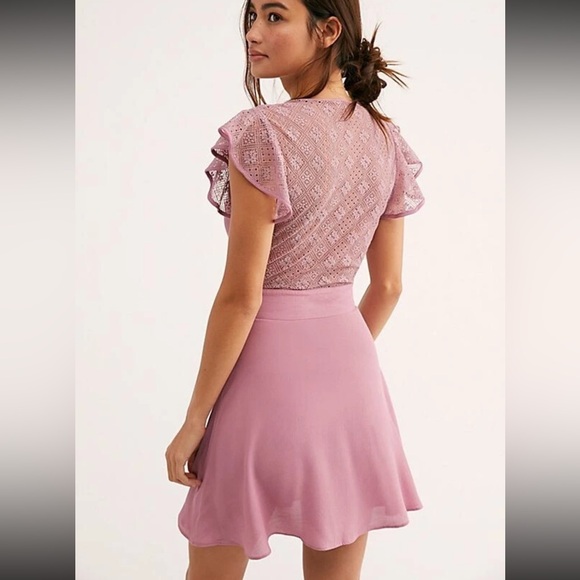 Free People Carolina lace Button-Front Dress - Picture 2 of 10